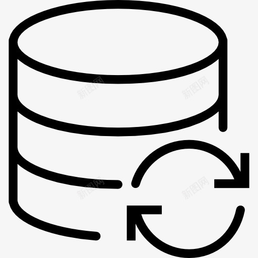 数据库图标png_新图网 https://ixintu.com 云存储 云计算 多媒体 数据存储 数据库 文件存储 服务器 界面 计算