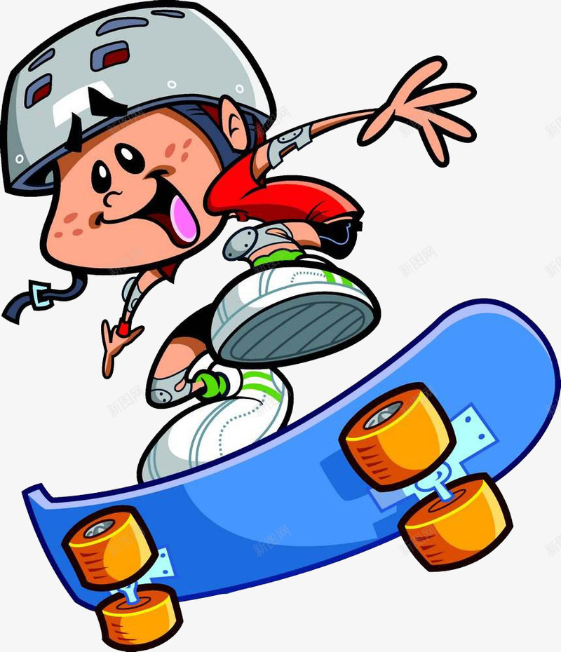 滑板小子png免抠素材_新图网 https://ixintu.com 人物 小男孩 开心的人 开心表情 戴帽子 滑板 运动