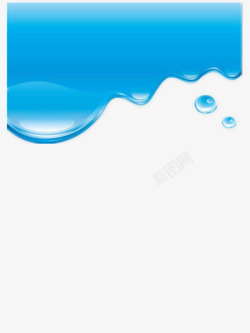 蓝色水渍背景素材