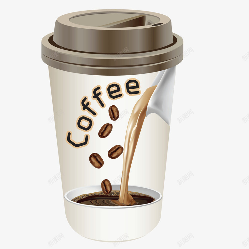 一次性杯子咖啡杯塑料矢量图ai免抠素材_新图网 https://ixintu.com 一次性杯子 咖啡杯 塑料 矢量图