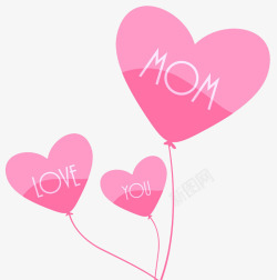 母亲节宣传图片母亲节粉色卡通高清图片