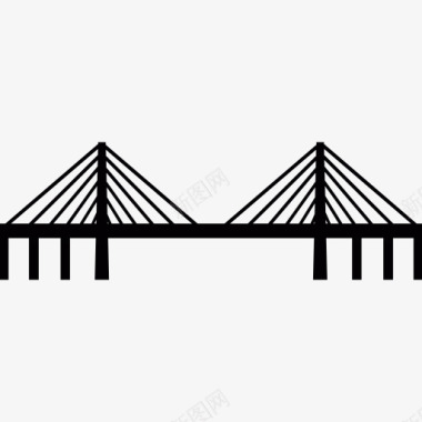 伦纳德P扎基姆邦克山纪念桥图标图标
