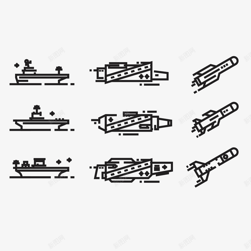 手绘船和火箭png免抠素材_新图网 https://ixintu.com 手绘画 火箭 船
