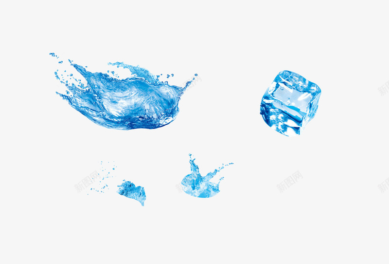 冰点效果png免抠素材_新图网 https://ixintu.com 冬天 冰凉 冰块 冰片 平面 平面海报 网页 蓝色