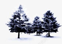 唯美创意冬天树素材
