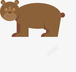 小熊动物矢量图素材