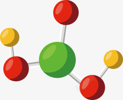 不规则生物分子结构矢量图素材