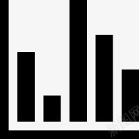 黑色手绘柱状图统计数据标志图标png_新图网 https://ixintu.com 数据 标志 统计 黑色