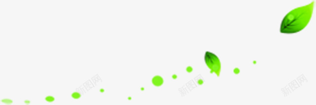 绿色卡通树叶气泡png免抠素材_新图网 https://ixintu.com 卡通 树叶 气泡 绿色