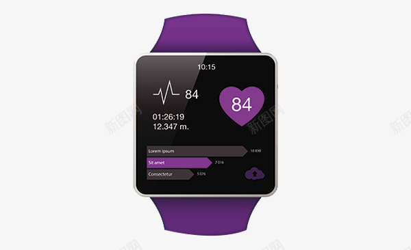 智能手表png免抠素材_新图网 https://ixintu.com APP开发 健身 数据 运动程序