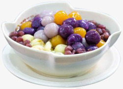 紫薯红豆粉紫薯香芋芋圆西米露高清图片