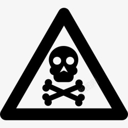 基本的应用有毒的警告标志图标高清图片