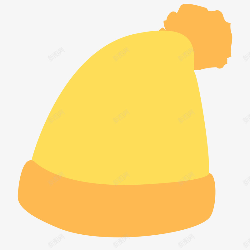 冬天一个黄色帽子图矢量图ai免抠素材_新图网 https://ixintu.com 一个 一个黄色帽子 保暖物品 免抠图 冬天 帽子 衣服 黄色 矢量图