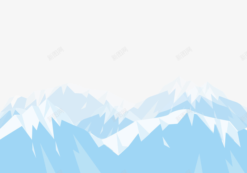 海报冰川风景png免抠素材_新图网 https://ixintu.com 冰 冰山 冰峰 山 模型 白色 蓝色 装饰