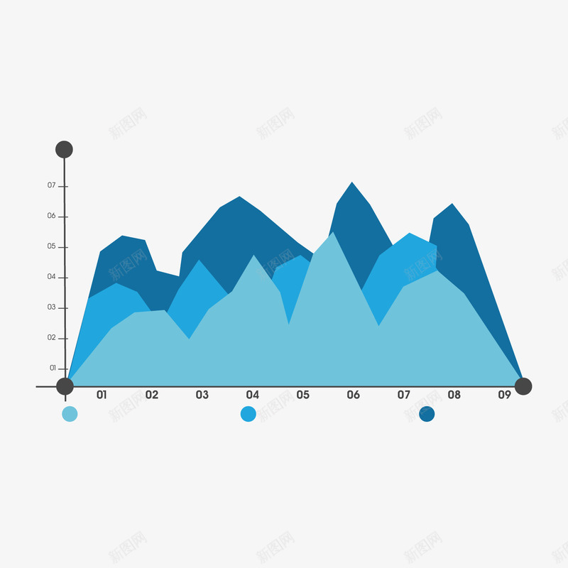 蓝色折线数据png免抠素材_新图网 https://ixintu.com ppt 层次 折线 数据 蓝色 行情 趋势