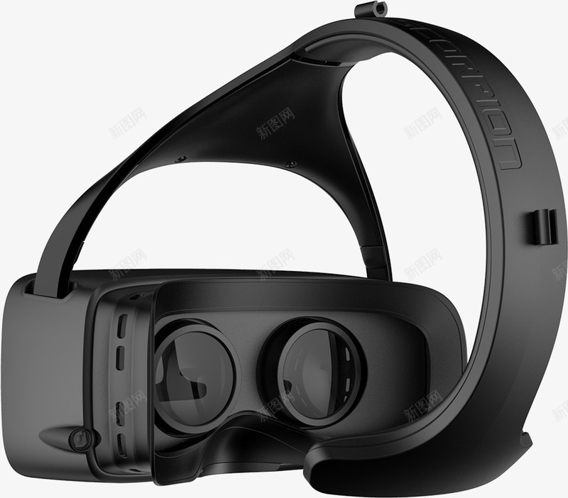 实物黑色虚拟现实VR手机眼镜png免抠素材_新图网 https://ixintu.com VR世界 VR设备 vr头盔 vr游戏 vr盒子 vr眼镜 可穿戴设备 头戴式 虚拟现实 黑色