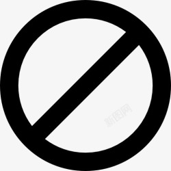 停止或禁止标志图标图标