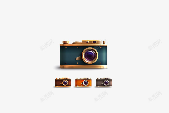 复古相机png免抠素材_新图网 https://ixintu.com 80年代 卡片机 复古相机