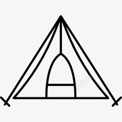 三角帐篷大帐篷图标高清图片