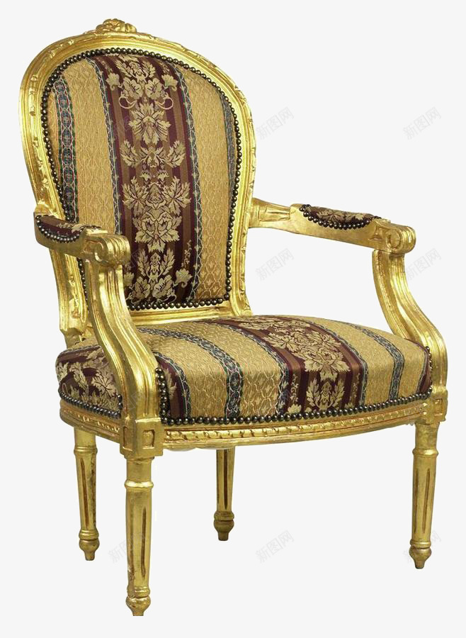 金色奢华椅子png免抠素材_新图网 https://ixintu.com 华丽 奢侈 椅子 欧式 金色 高端