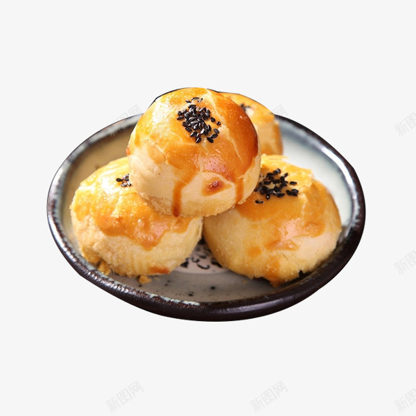 芝麻老婆饼png免抠素材_新图网 https://ixintu.com 中国甜心 产品实物 小吃 月饼 酥皮 酥皮月饼