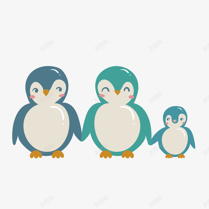 卡通可爱小企鹅png免抠素材_新图网 https://ixintu.com 创意 动物 卡通 可爱 图案 圆形 小企鹅 小清新 生物 装饰