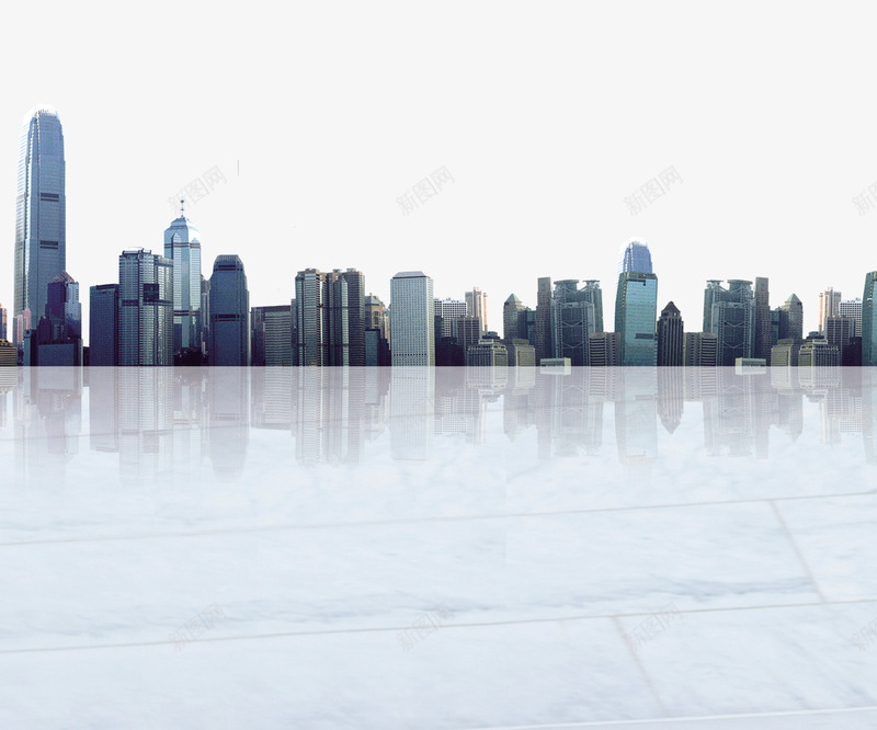 城市实景psd免抠素材_新图网 https://ixintu.com psd 企业文化 务实 城市实景 展板 平面 平面海报 白色