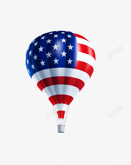 热气球png免抠素材_新图网 https://ixintu.com 热气球 空气球 素材 美国 美国元素 美国国旗