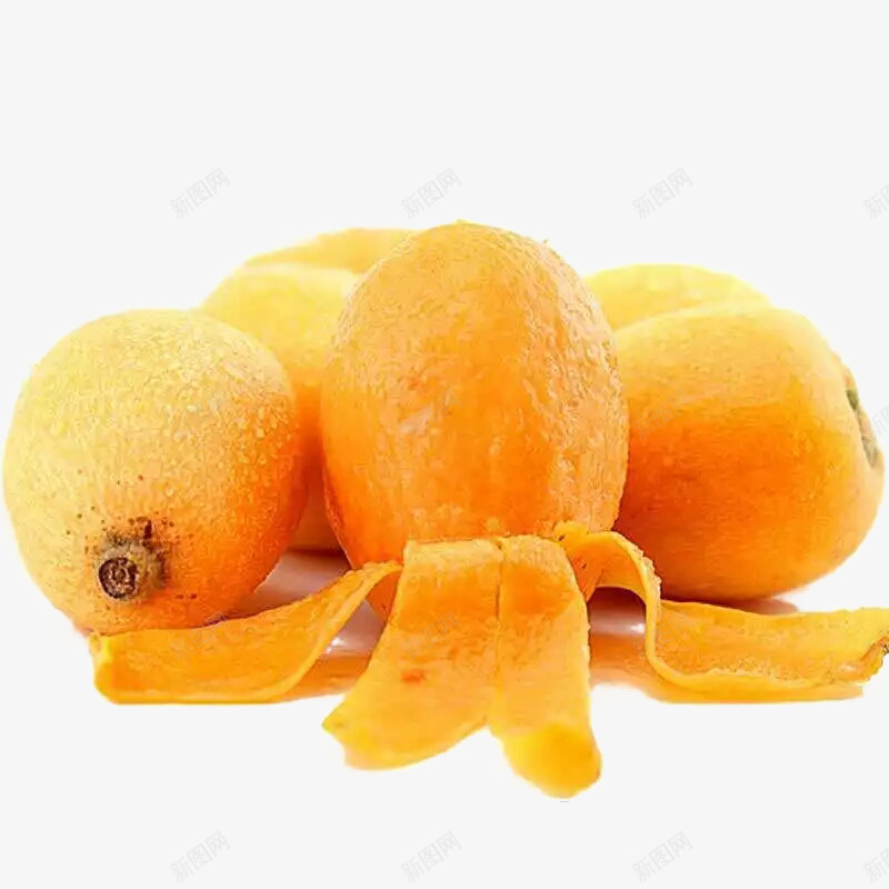 枇杷果png免抠素材_新图网 https://ixintu.com 剥皮枇杷果 新鲜水果 枇杷 水果 甜品 黄色