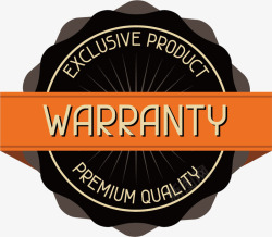 Warranty怀旧复古标签图标高清图片