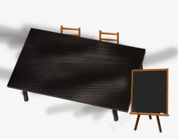 黑色餐椅餐桌效果图高清图片