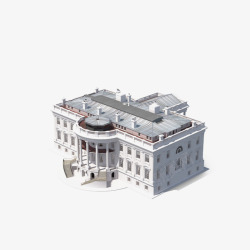 白宫建筑素材