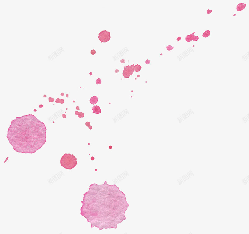 红色水墨墨迹png免抠素材_新图网 https://ixintu.com 墨点 墨迹 水墨 红色
