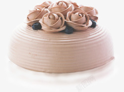 咖啡色蛋糕咖啡色花朵蛋糕高清图片