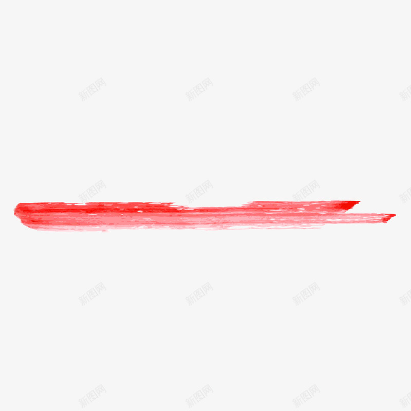 水墨分割线红色双层枯笔png免抠素材_新图网 https://ixintu.com 分割线 双层 枯笔 水墨 水墨分割线 红色