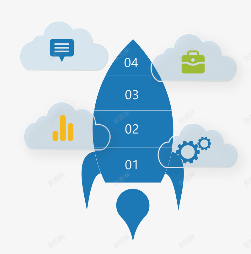 火箭信息图表png免抠素材_新图网 https://ixintu.com 文本框