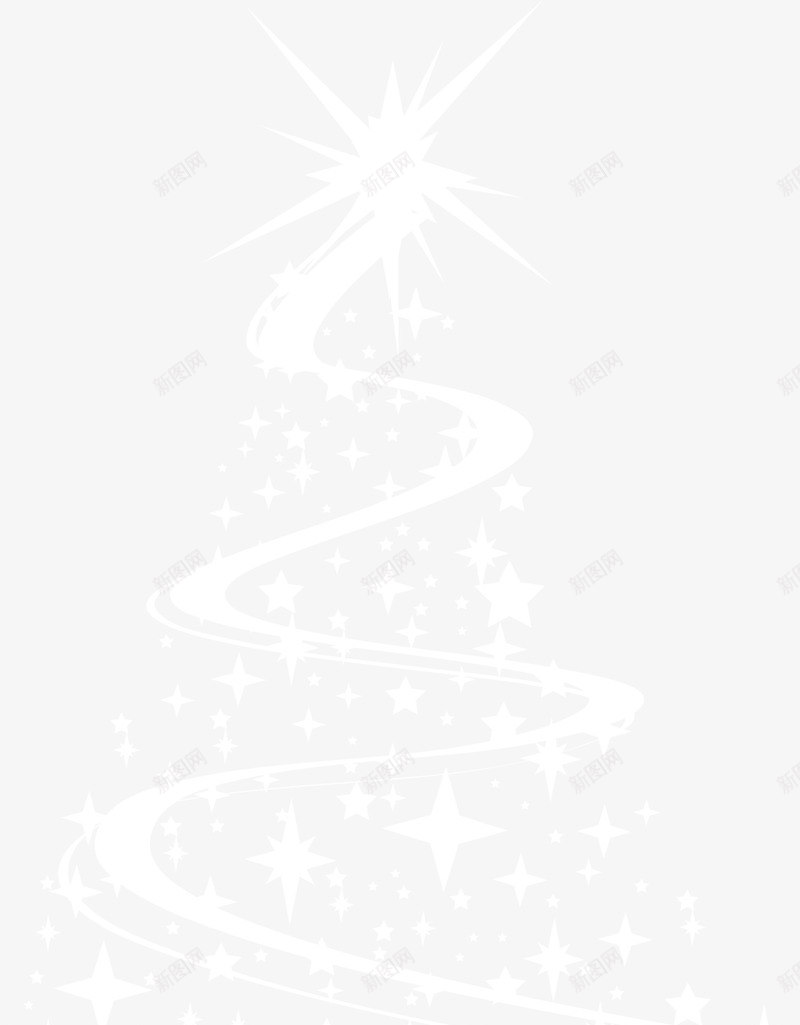 圣诞节白色圣诞树png免抠素材_新图网 https://ixintu.com 冬季圣诞树 圣诞节 寒冷冬天 白色圣诞树 白色闪光 白色雪子