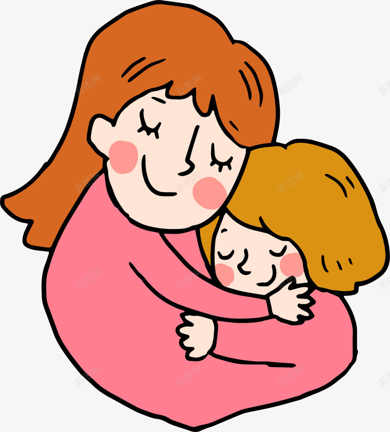 母亲节开心的妈妈png免抠素材_新图网 https://ixintu.com 喜悦 开心的妈妈 抱着 母亲节 母爱 笑脸
