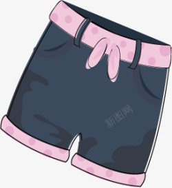 夏天男士卡通短裤素材