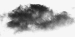 黑色乌云黑色烟雾透明乌云高清图片