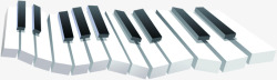 阶梯钢琴音符七夕素材