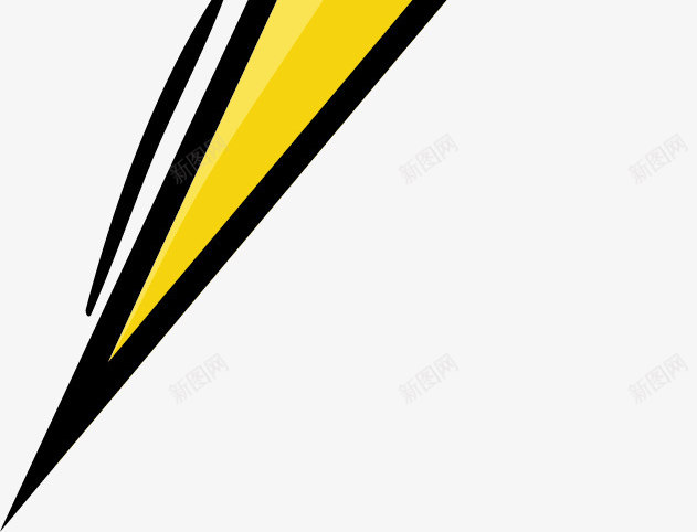 创意手绘闪电矢量图ai免抠素材_新图网 https://ixintu.com 创意 卡通 手绘 标志 警告 设计 闪电 黄色 矢量图