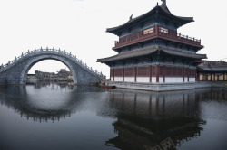 中国风拱桥宋城隐迹高清图片