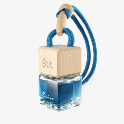 皇冠瓶装香水蓝色BIT汽车香水高清图片