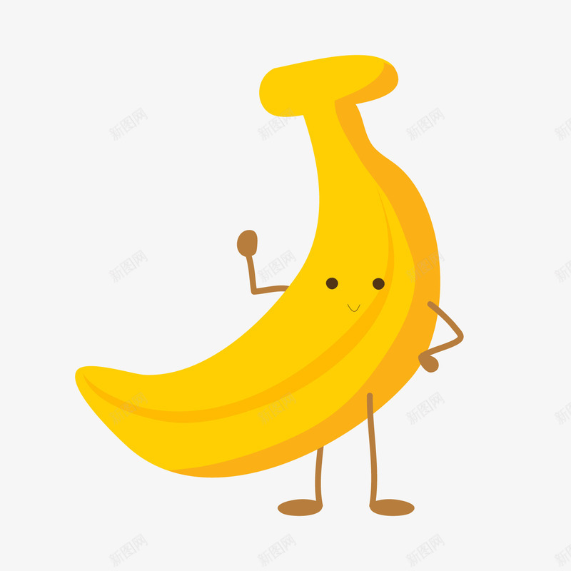 黄色圆弧香蕉美食元素矢量图ai免抠素材_新图网 https://ixintu.com 创意 卡通插画 圆弧 水果 纹理 美食 食物 香蕉 黄色 矢量图