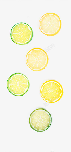 柠檬宣传三片柠檬高清图片