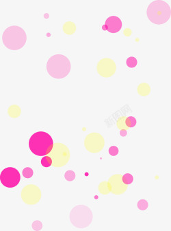 粉色圆点效果素材