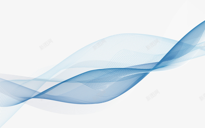 科技蓝色波纹矢量图eps免抠素材_新图网 https://ixintu.com 几何线条 波浪线条 波纹 矢量素材 科技 矢量图