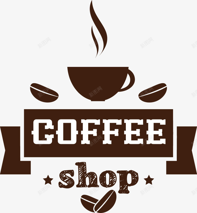 精致咖啡标签矢量图ai免抠素材_新图网 https://ixintu.com 咖啡 咖啡豆 标签 饮品 矢量图