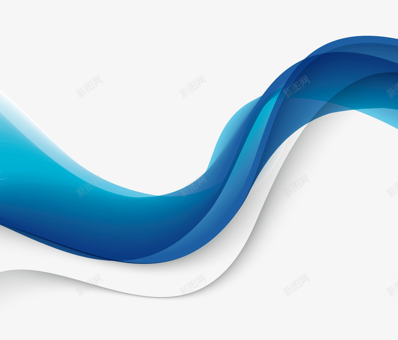 蓝色波浪线条商务png免抠素材_新图网 https://ixintu.com 商务波浪线条 波浪线条 波浪线条素材 矢量波浪线条 蓝色波浪线条